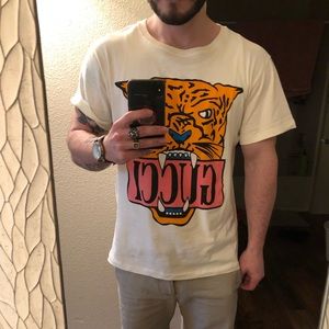 gucci tiger head t shirt